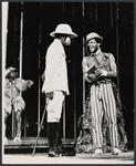 Albert Laveau [center], Leon Morenzie [right] and unidentified [left] in the stage production Ti-Jean and His Brothers