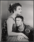 Barbara Jefford and Michael Redgrave in the stage production Tiger at the Gates