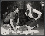 Victor Arnold and Alice Spivak in the stage production Time for Bed - Take Me to Bed