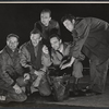 Arthur Storch [center] and unidentified others in the stage production Time Limit!