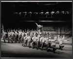 Dancing ensemble in rehearsal for To Broadway with Love