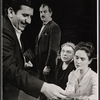 Tony Capodilupo, Louis Zorich, Helen Craig and Kathleen Widdoes in the stage production To Clothe the Naked