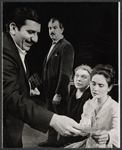 Tony Capodilupo, Louis Zorich, Helen Craig and Kathleen Widdoes in the stage production To Clothe the Naked