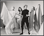 Kevin O'Connor [second from right], Sally Kirkland [right] and unidentified others in the stage production Tom Paine