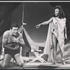 Robert Preston and Glynis Johns in the stage production Too True to Be Good