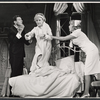 Robert Preston, Glynis Johns and Eileen Heckart in the stage production Too True to Be Good 