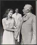 Mary Beth Hurt, Mandy Patinkin and Walter Abel in the 1975 stage production Trelawney of the "Wells"