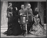 Ted van Griethuysen, Pat Hingle and unidentified others in the 1961 American Shakespeare Festival production of Troilus and Cressida