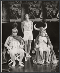 Leonard Frey [center] and unidentified others in the 1973 Lincoln Center production of Troilus and Cressida