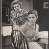 Hermione Baddeley and Rosemary Harris in the stage production The Tumbler