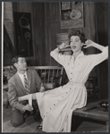 Johnny Carson and Marsha Hunt in the stage production Tunnel of Love