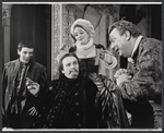 M. Josef Sommer, Elizabeth Parrish, Patrick Hines and unidentified [left] in the 1965 American Shakespeare Festival production of Twelfth Night