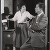 Anne Bancroft and Dana Andrews in the stage production Two for the Seesaw