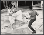 Jonelle Allen and Clifton Davis in the stage production Two Gentlemen of Verona