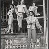 Jose Perez, John Bottoms, Carlos Cestero and Samuel E. Wright in the stage production Two Gentlemen of Verona