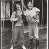 Jose Fernandez and unidentified in the touring stage production Two Gentlemen of Verona