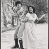 Larry Marshall and Rozaa Wortham in publicity for the stage production Two Gentlemen of Verona