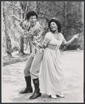 Larry Marshall and Rozaa Wortham in publicity for the stage production Two Gentlemen of Verona