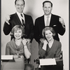 Milt Kamen, Eli Wallach, Janet Ward and Anne Jackson in the stage production The Typists [and] the Tiger