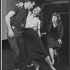 Marjorie Barkentin [seated] and unidentified others in rehearsal for the 1958 Off-Broadway production of Ulysses in Nighttown