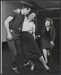 Marjorie Barkentin [seated] and unidentified others in rehearsal for the 1958 Off-Broadway production of Ulysses in Nighttown