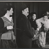 Pauline Flanagan, Zero Mostel, Lucille Patton and Anne Meara in the 1958 Off-Broadway production of Ulysses in Nighttown