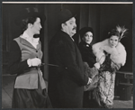 Pauline Flanagan, Zero Mostel, Lucille Patton and Anne Meara in the 1958 Off-Broadway production of Ulysses in Nighttown