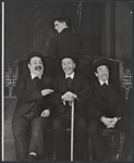 Zero Mostel [seated at left] and unidentified others in the 1958 Off-Broadway production of Ulysses in Nighttown