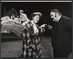 Fionnula Flanagan [in bed], Beulah Garrick and Zero Mostel in the 1974 Broadway production of Ulysses in Nighttown