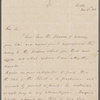 Autograph letter signed to Reverend Richard Wallis, 27 November 1818