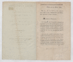 Gouy, Louis-Marthe de, to the President of the French National Assembly, Paris. "Idées sommaires sur la restauration de St. Domingue, présentées à la nation, au Roi et à la colonie