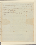Letter to Captain William Fenwick, Royal Engineers, Halifax, Nova Scotia