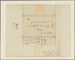 Letter to Captain William Fenwick, Royal Engineers, Halifax, Nova Scotia