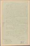 Letter to Col. Henry Rutgers, Albany