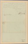 Letter to Col. Henry Rutgers, Albany