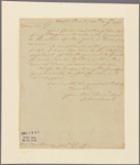 Letter to Governor [George] Clinton