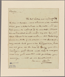 Letter to [Horatio Gates, New York.]
