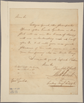 Letter to [Horatio] Gates [New York]