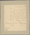 Letter to Judge Coe, Albany