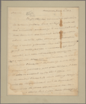 Letter to Abraham Van Vechten, Albany