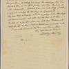 Letter to -- --