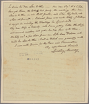 Letter to -- --