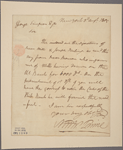 Letter to George Simpson [Cashier of the Bank of the United States, Philadelphia]