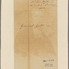 Letter to [Horatio] Gates [New York]