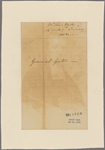 Letter to [Horatio] Gates [New York]