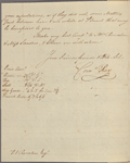 Letter to Philip Van Rensselaer, Albany [N. Y.]