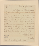 Letter to P[eter] R.Livingston