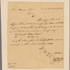 Letter to Samuel Hodgdon, Intendant Public Stores, Philadelphia