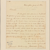 Letter to General [Alexander] McComb [New York]