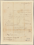 Letter to David Witherspoon, Secretary to the President of Congress
